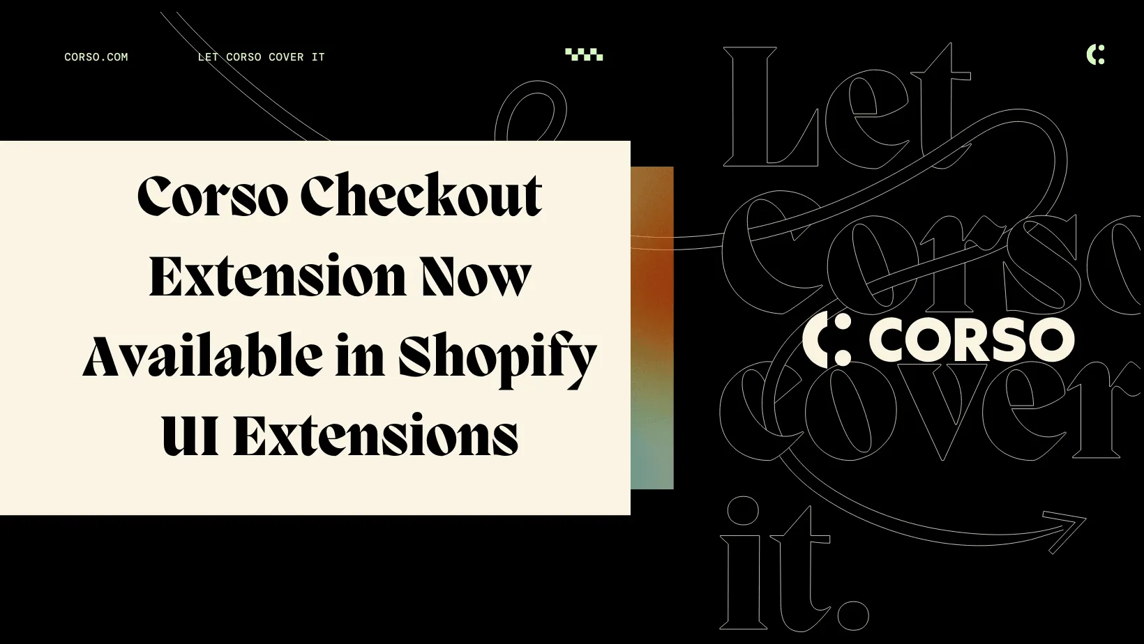 Corso Checkout Extension Now Available