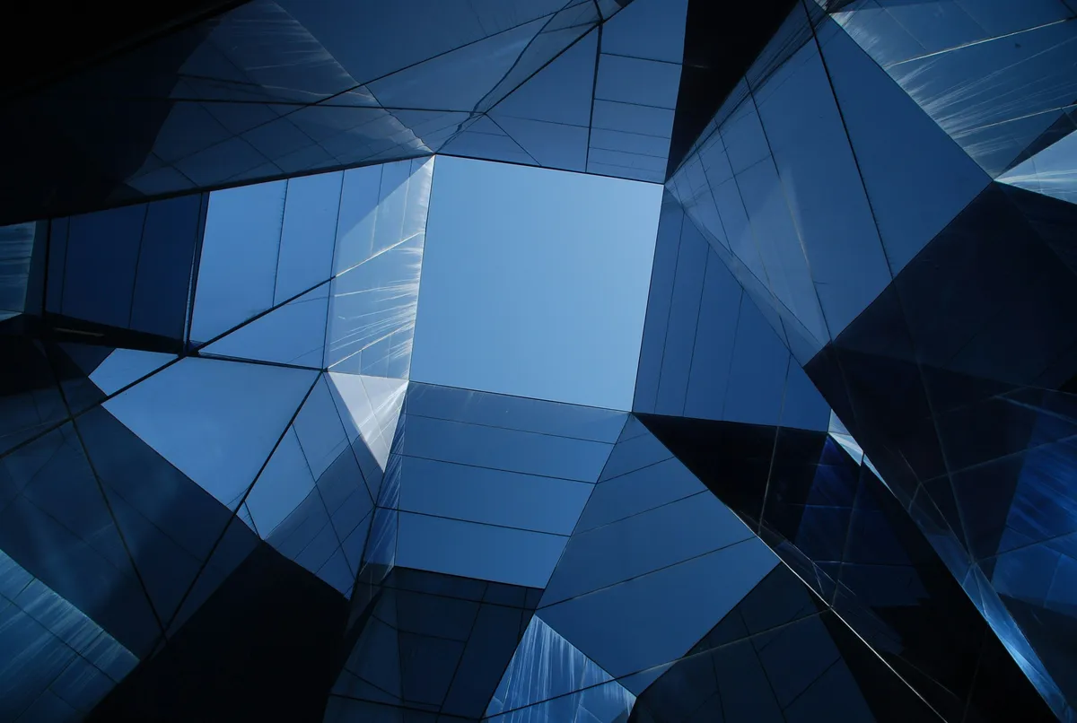 Modern geometric building