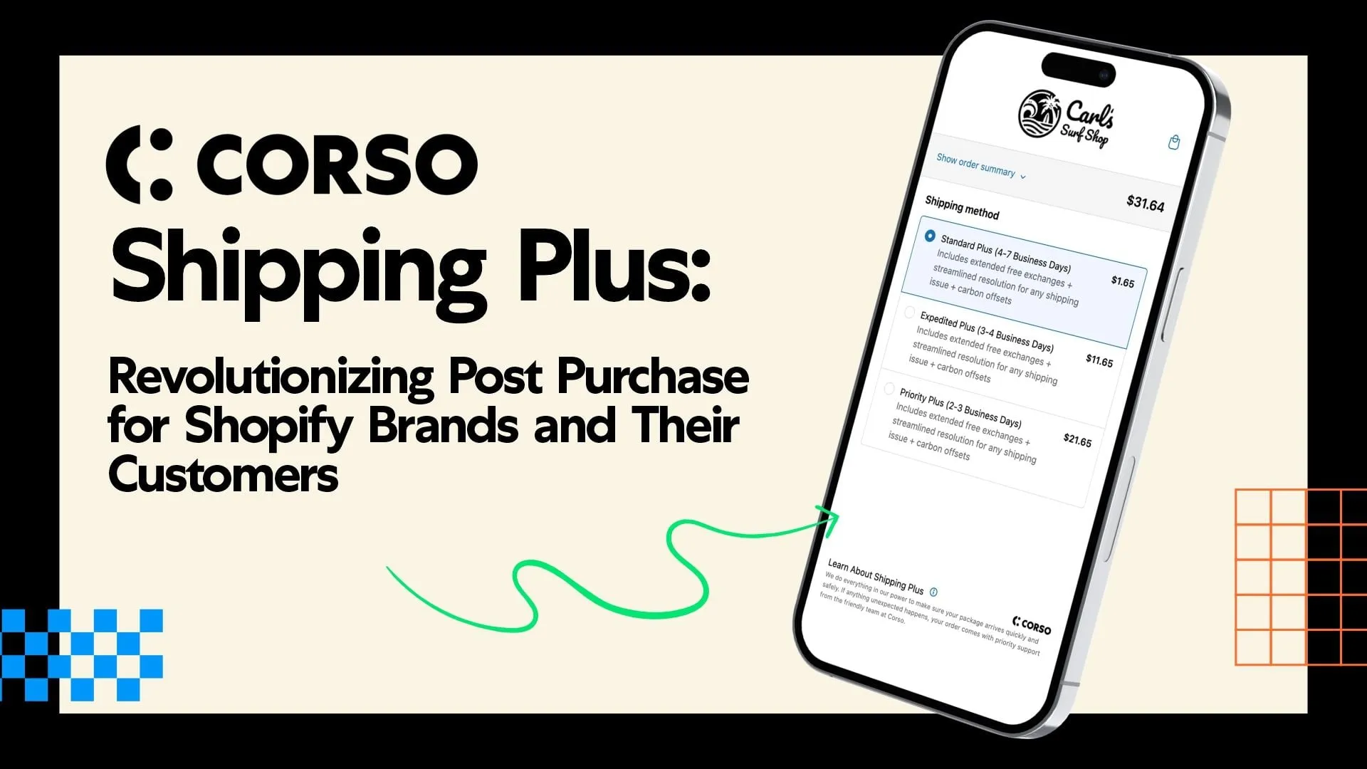 Corso Shipping Plus: Revolutionizing Post Purchase for Shopify Brands and Their Customers
