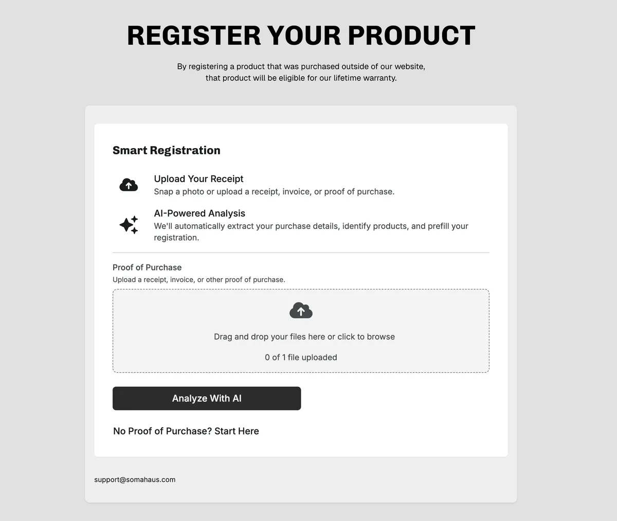 Smart Registrations
