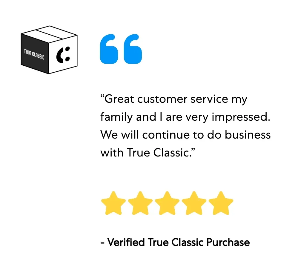 "Verified True Classic Purchase"